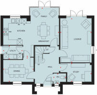 Ground floor floorplan of The Winstone