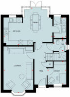 Ground floor floorplan of The Holden