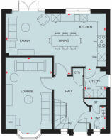 Ground floor floorplan of The Kirkdale