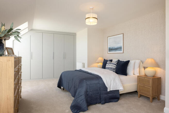 internal shot of second bedroom in the bracebridge show home