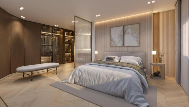 Rendering of bedroom