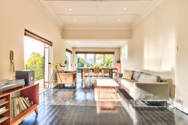 Living opens out to large terrace outdoor spaces