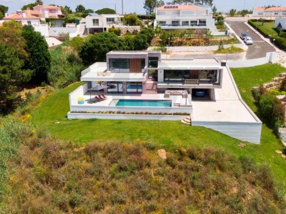 Villa with lagoon views