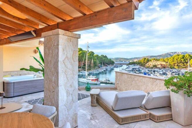 02-club nautico-Maisonette-Wohnung direkt im Yachthafen von Santa Ponsa-kaufen-terrasse