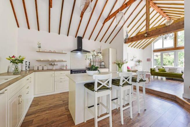 Kitchen With Vaulted Ceiling 
