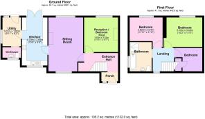 Sylvia Cottage, 12 Fairway, Garway - all floors.JP