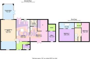 The Garden Cottage, Marden, Hereford - all floors.