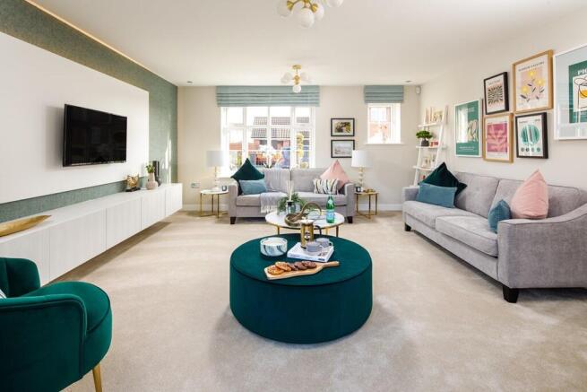 Bright and spacious lounge