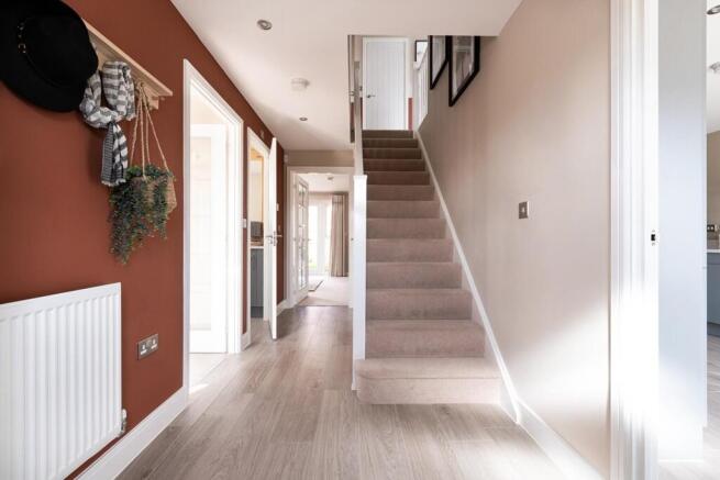 The Marford has a bright and spacious hallway with under stairs storage