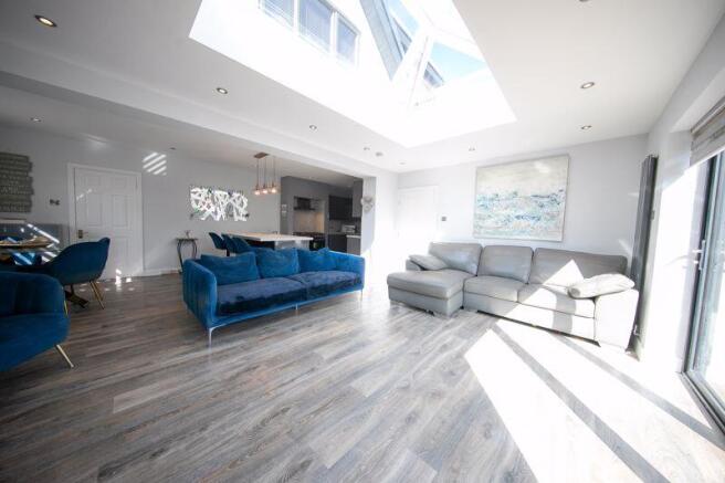 Kitchen, living and dining space