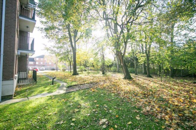Beautifully maintained communal gardens