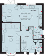 Ground floor plan of the kirkdale at romans quarter