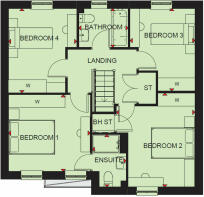 Silkin Meadows Rowan first floor plan