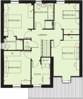 Silkin Meadows Radstock first floor plan