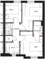 2018 Craigend Semi-Detached FF Plan