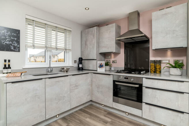 Kitchen in three bedroom home