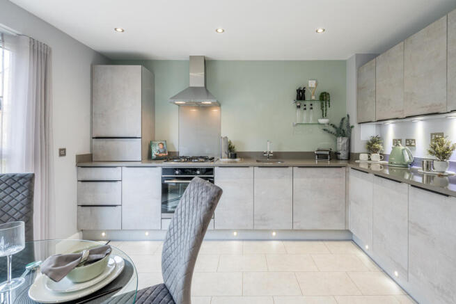 Kitchen in three bedroom home