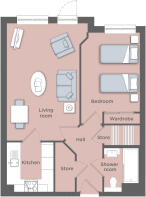 Typical 1 Bed Plan