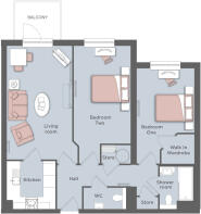 Typical 2 Bed Apt