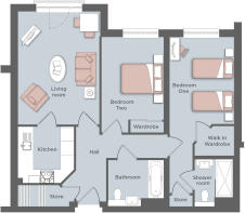 Typical 2 Bed Plan