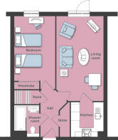 Typical 1 Bed Plan