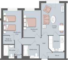 Typical 2 Bed Apt