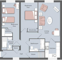 Typical 2 Bed Apt