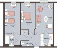 Typical 2 Bed Plan