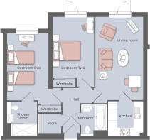 Typical 2 Bed Apt