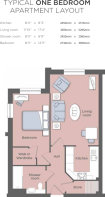 Typical 1 Bed Apt