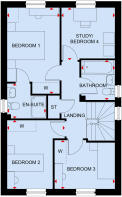 First floor plan of the Hazelborough
