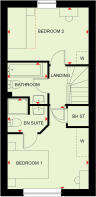 First floor of the 2 bedroom Kenley