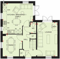 Ground floor floorplan of the Alderney
