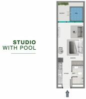 Studio with pool