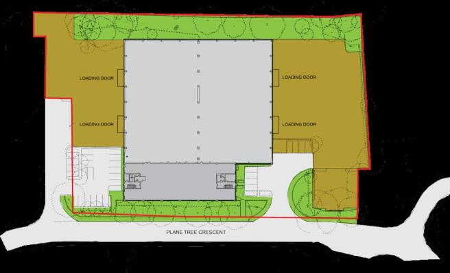 Plane Tree Crescent site  ground WL