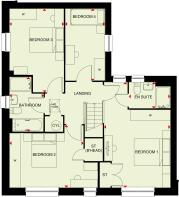 First floor plan of the Lavenham