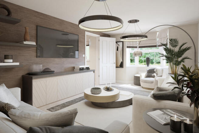 Bay fronted living room in a 4 bed Shenton