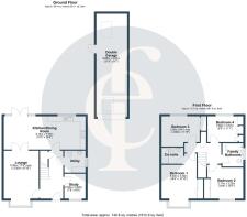 4 Badgers Way, Stratford Upon Avon - all floors