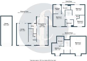30 Barley Fields, Long Marston - all floors