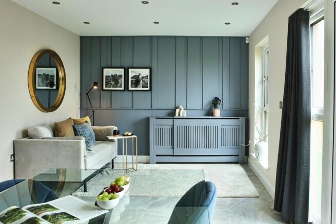 Plenty of space for a cosy snug in the open plan kitchen/diner