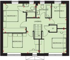 Thornton first floor plan at Holly View