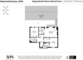 Flat 2, 26, Netherhall Gardens NW3 5TL-Floor Plan.