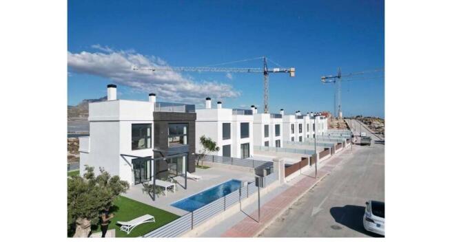 Top row of villas