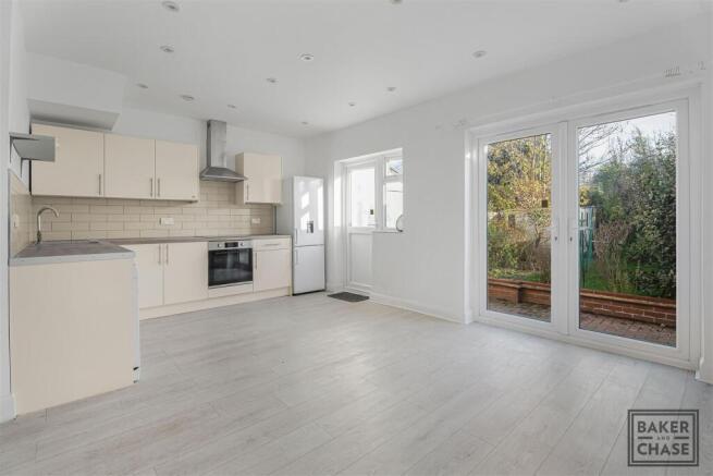 Open plan kitchen diner