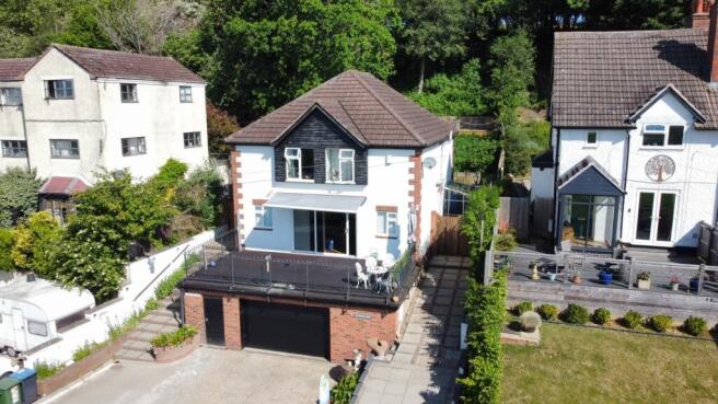 Aerial with balcony