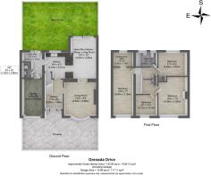 3D floorplan with outside 