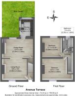 Avenue-Terrace 3D floorplan with outdoor space