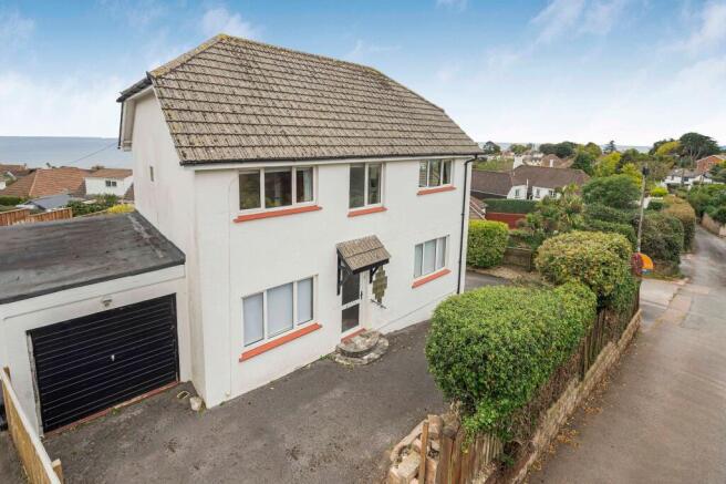 Elevated with sea views beyond