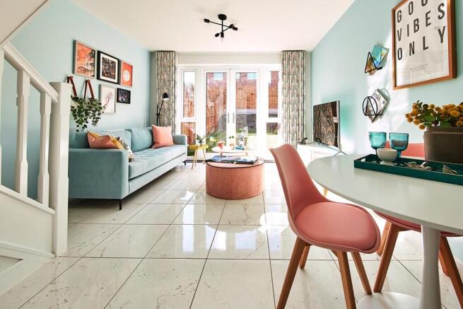 Light bounces around this spacious room