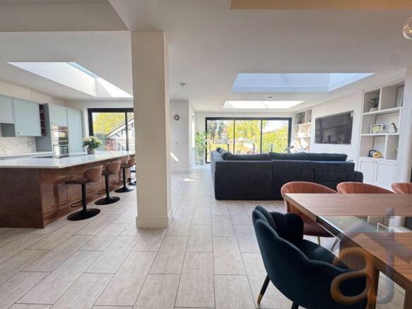 Open plan living area